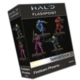 Halo Flashpoint game box with Fireteam Phoenix figures on a black background