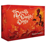 Red book cover of 'The Devil's Dandy Dogs' by Shanna German with fantasy design elements.