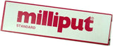 Box of Milliput putty with red text on a white background