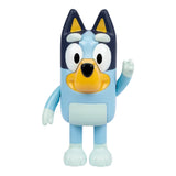 Blue cartoon character figurine with a white background