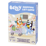 Bluey Shopping List Game packaging with cartoon characters in a grocery store setting