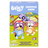 Bluey Grannies Game packaging with cartoon characters on a colorful background
