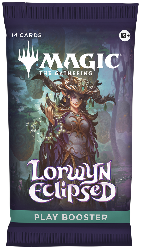MAGIC: THE GATHERING Lowwyn Eclipsed play booster pack with character illustration on a dark background