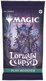 MAGIC: THE GATHERING 'Lorwyn Eclipsed' play booster pack with character illustration on a dark background.