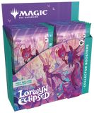 Collection of 'Lorwyn Eclipsed' trading card packs with 'Magic: The Gathering' branding.