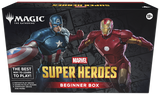 Marvel Super Heroes Magic The Gathering beginner box packaging with Captain America and Iron Man.