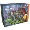 Board game box featuring 'Magic: The Gathering' and 'Teenage Mutant Ninja Turtles' on a black background