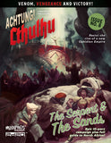 Cover of Achtung! Cthulhu Issue No. 8 featuring a dark fantasy scene with text about a new Ophidian Empire.