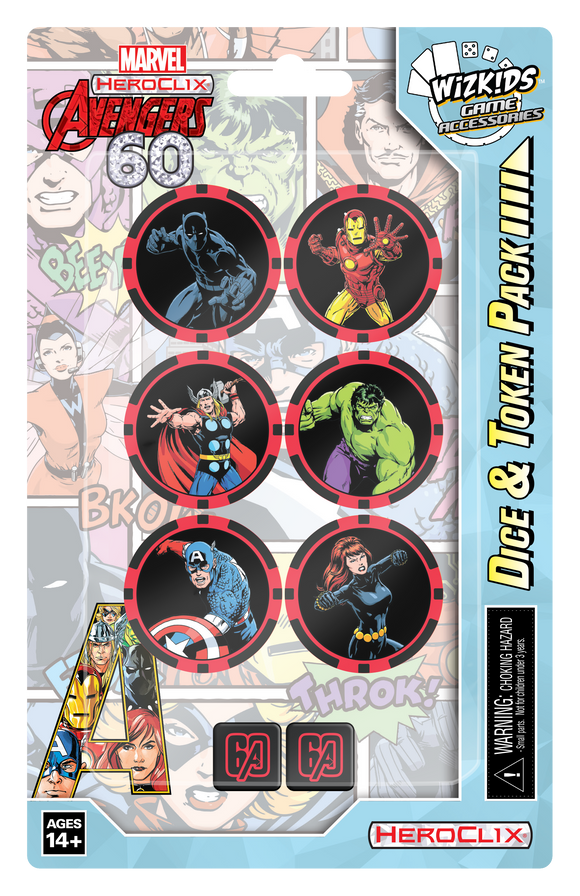 HeroClix: Avengers 60th Anniversary Dice and Token Pack