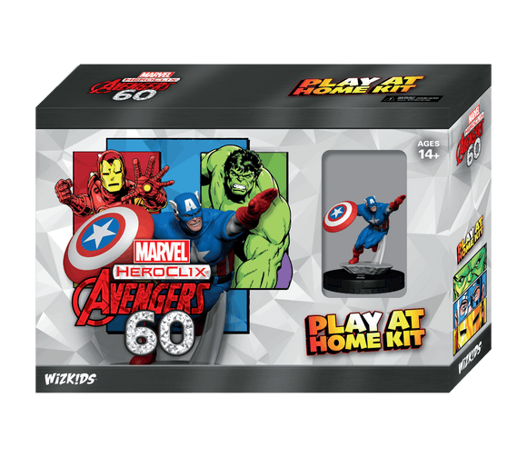 HeroClix: Avengers 60th Anniversary Play at Home Kit - Captain America