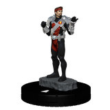 Superhero figurine on a white background