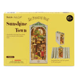 DIY Miniature Book Nook Kit: Sunshine Town