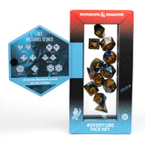 D&D: Adventure Dice Set - Monk Blue/Gold