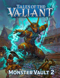 Book titled 'Tales of the Valiant Monster Vault 2' with a fantasy design on the cover.