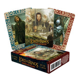 Lord of the Rings playing cards with character images on the cover