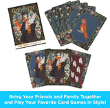 Set of Harry Potter-themed playing cards on a white background