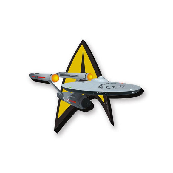 Aquarius: Star Trek – Ship & Logo Funky Chunky Magnet