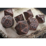 Necro Copper 7-Piece Metal Dice Set