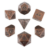 Necro Copper 7-Piece Metal Dice Set