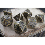 Necro Gold 7-Piece Metal Dice Set