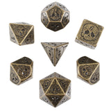 Necro Gold 7-Piece Metal Dice Set