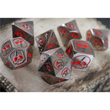 Necro Steel 7-Piece Metal Dice Set