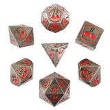 Necro Steel 7-Piece Metal Dice Set