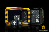 Baron of Dice: Assassin d6 Skirmish Dice Sets Matte Black/Metallic Silver