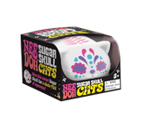 Nee Doh Sugar Skull Cats toy in packaging on a white background