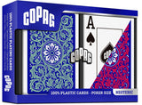 COPAG Playing Cards: Double Deck Set - Neoteric - Red/Green - Poker Size - Jumbo Index (2)