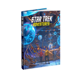 Star Trek Adventures roleplaying game book on a white background