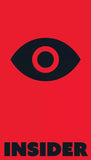 Red background with a black eye symbol and 'INSIDER' text