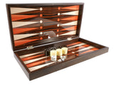 Backgammon- 15" Simple Wood Grain Backgammon Set