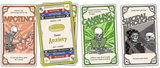 Game cards depicting addiction and other negative traits labeled as Side Effects