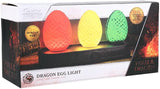 Game of Thrones 'Dragon Egg Light' in its retail packaging, showing three illuminated dragon eggs in red, yellow, and green on a black base.