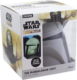 Boxed 'Star Wars: The Mandalorian' light with helmet illustration on packaging