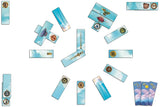 Collection of cards with various designs on a white background