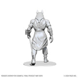 Unpainted fantasy figure on a white background