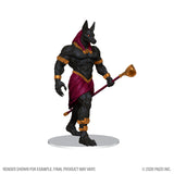 Fantasy figure with black fur, red robe, and staff on a white background