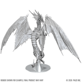 Dragon figurine with open wings on a white background