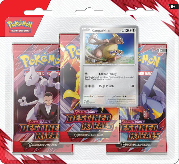 Pokemon: Scarlet & Violet - Destined Rivals 3-Booster Blister Pack - Kangaskhan