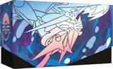 Animated character with a sword on a colorful box