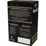 Back view of a Pokémon trading card game booster pack