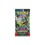 Pokémon trading card game pack with 'Twilight Masquerade' theme on a white background