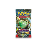 Pokémon Trading Card Game pack featuring a green character on a white background