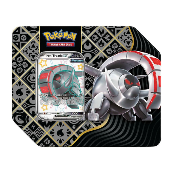 Pokemon: Scarlet & Violet - Paldean Fates Tin - Shiny Iron Treads ex