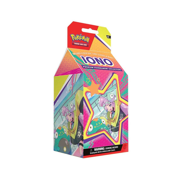 Pokemon trading card game box with colorful design on a white background