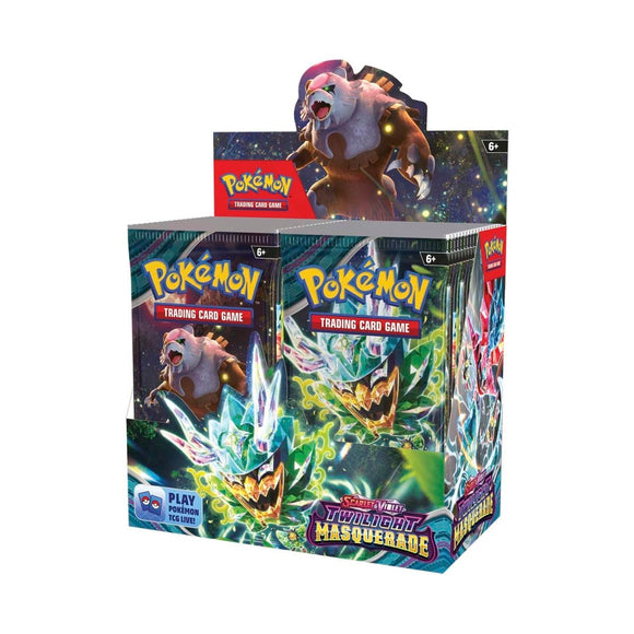 Pokémon Trading Card Game packaging with character images on a white background