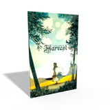 Book cover of 'Harvest' by Luke Ford with a person walking on a path under trees.
