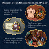 Decorative magnets with Harry Potter design on a dark background